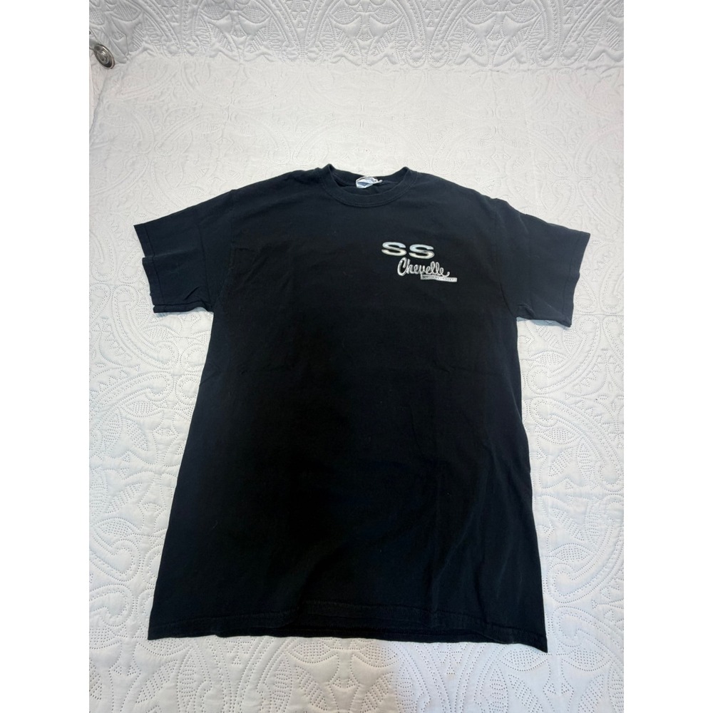 Gildan Chevrolet SS Chevelle Graphic T-Shirt Black Mens Medium Muscle Car Tee